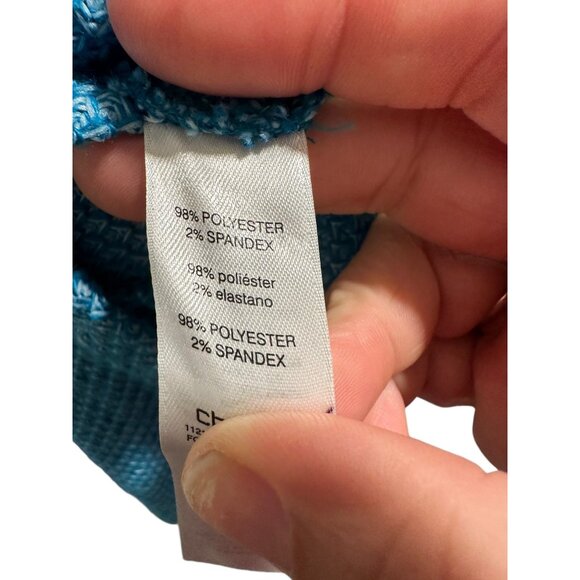 👗 2/$30 👗 Chico's Two-tone Long Sleeve Cowl Neck Sweater sz XL - Picture 6 of 7